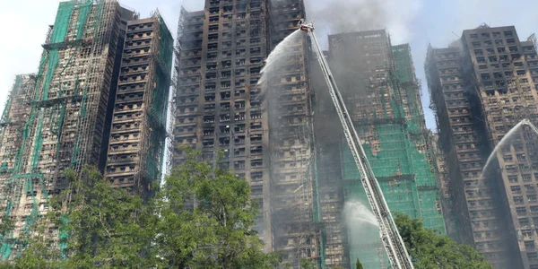 Incendiu în Hong Kong FOTO Profimedia 