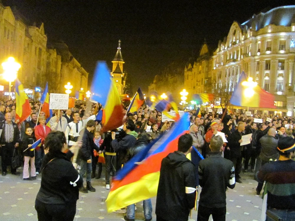 Miting la Timişoara FOTO Ştefan Both