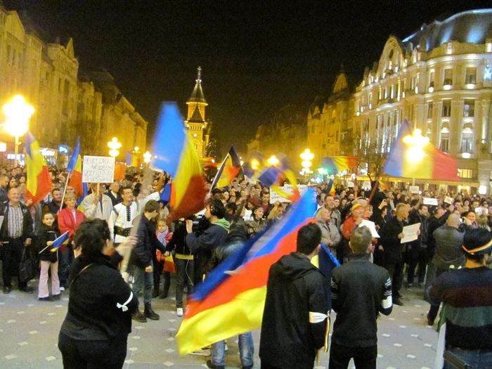 Miting la Timişoara FOTO Ştefan Both