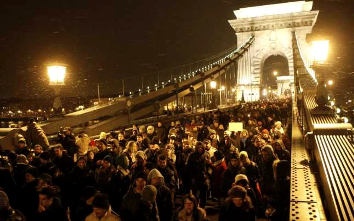Studenţii maghiari, în stradă FOTO Reuters