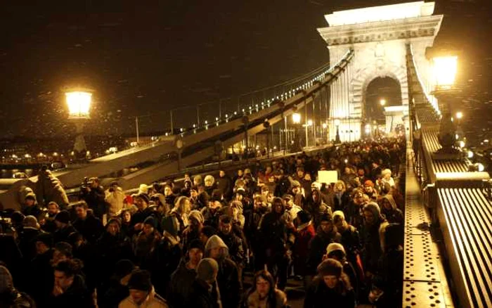 Studenţii maghiari, în stradă FOTO Reuters