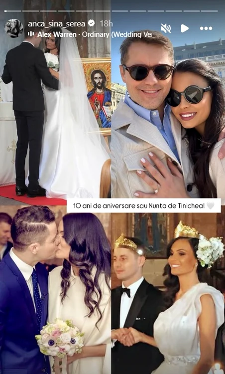 Anca Serea și soțul ei au împlinit 10 ani de căsătorie - Foto: Instagram