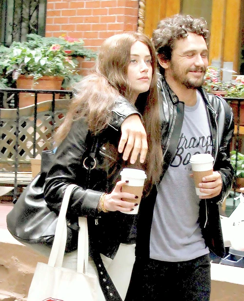 Amber Heard şi actorul James Franco
