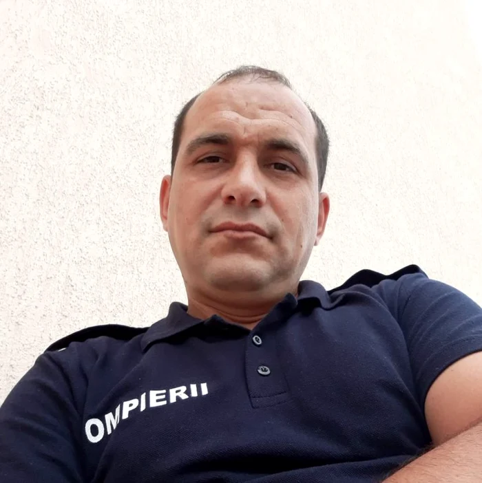 Romeo Baciu,  un pompier  greu încercat. Foto: Facebook
