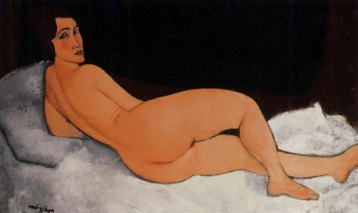 Nu couché (sur le côté gauche)_ Moglidiani