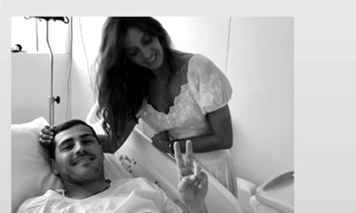Casillas, alături de soţia sa jpeg