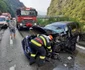 Accident pe Valea Oltului - DN7 - La apeduct Brezoi - coliziune între un TIR şi un autoturism soldată cu o victimă şi blocarea traficului Foto Adevărul