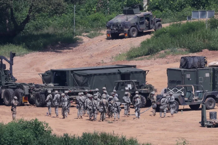 Militari americani în Coreea de Sud FOTO EPA-EFE