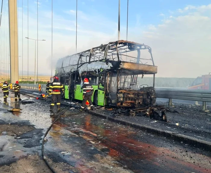 Nimeni nu a fost rănit. FOTO ISU Brăila