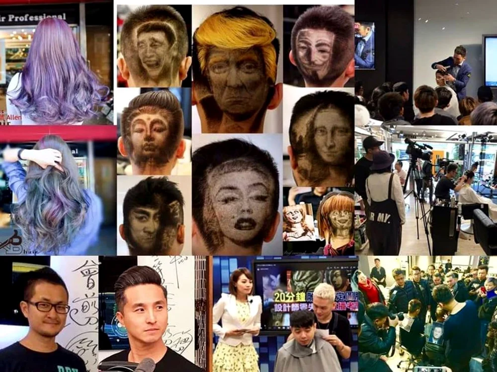 Opere de artă la un salon de frizerie din Taiwan, FB XB Hair Allen