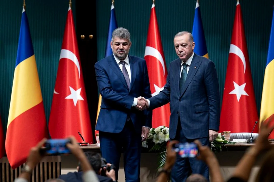 Premierul Ciolacu și președintele Recep Tayyip Erdogan FOTO: Facebook