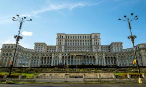 wide view palace parliament bucharest romania jpg
