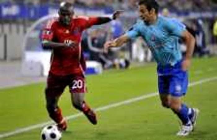 Todoran şi Guy Demel (SV Hamburg) Cupa UEFA