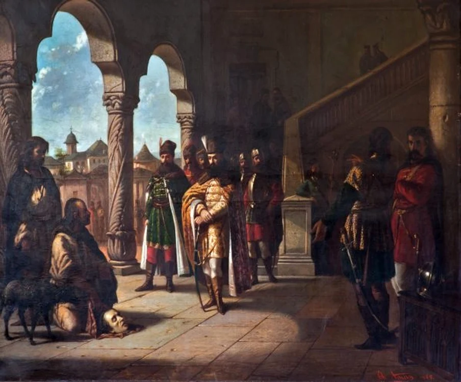 Theodor Aman – „Mihai Viteazul contemplând capul lui Andrei Bathory” (© MMB)