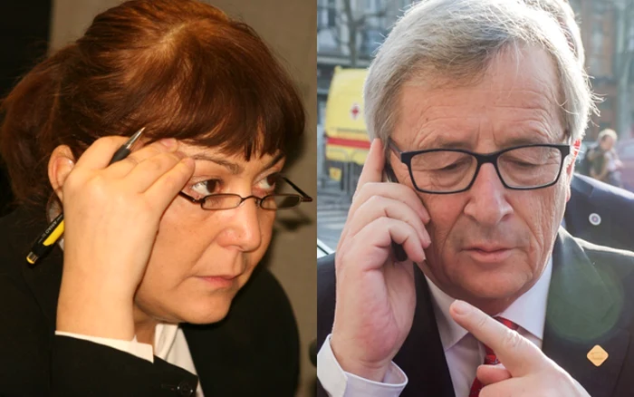 Monica Macovei şi Jean-Claude Juncker. FOTO Adevarul / AP