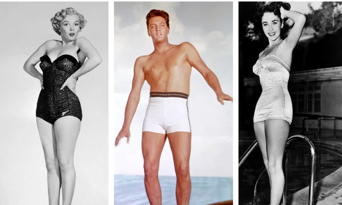 Marilyn Monroe Elvis Presley Liz Taylor colaj FotoJet jpg