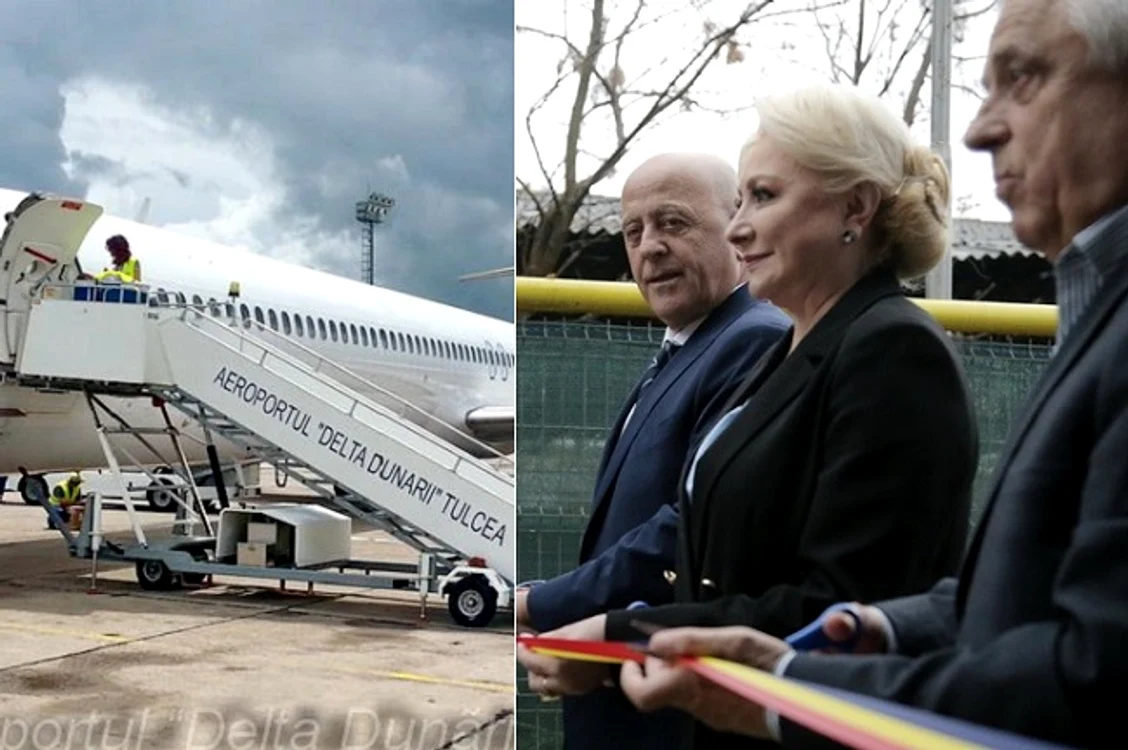 Aeroportul Tulcea și inaugurarea Bursei de pește - colaj foto