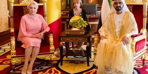 intalnire Viorica Dăncila si premierul Emiratelor Arabe Unite FOTO govro