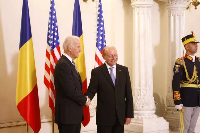 Joe Biden primit la Cotroceni de Basescu FOTO Eduard Enea 