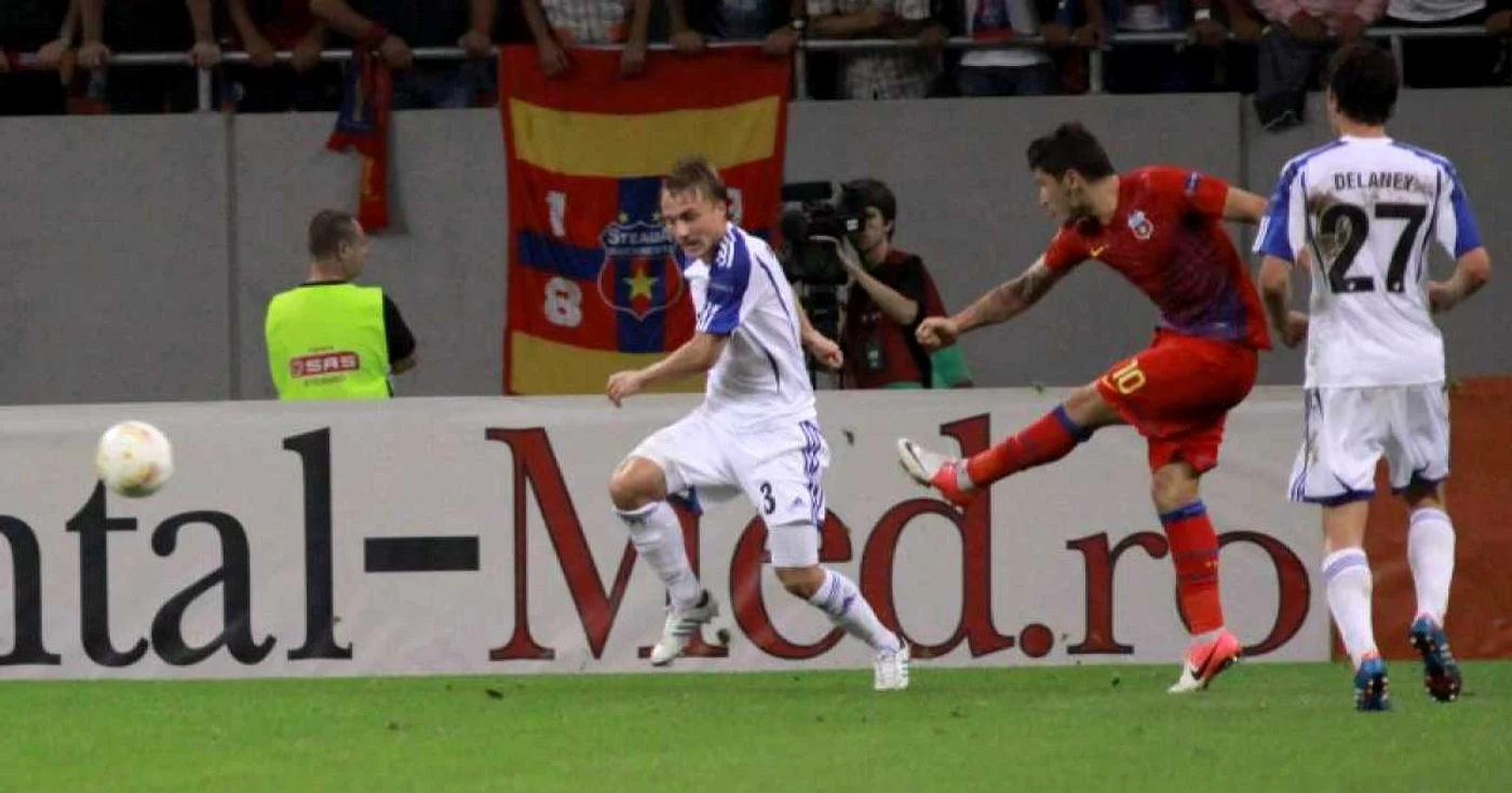 Golul cu care Steaua a câștigat meciul cu Copenhaga * Foto: Marian Burlacu
