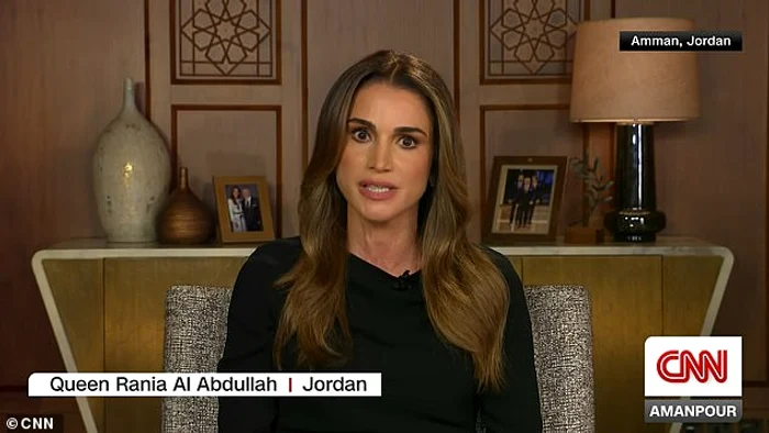 Regina Rania ataca Israelul foto CNN 2 jpg