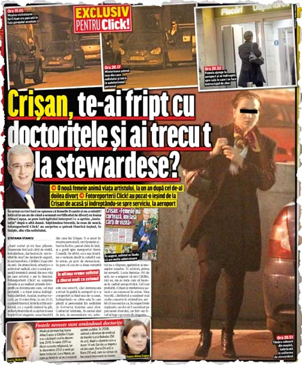 Click! a dezvăluit cine e noua femeie din viaţa lui Crişan