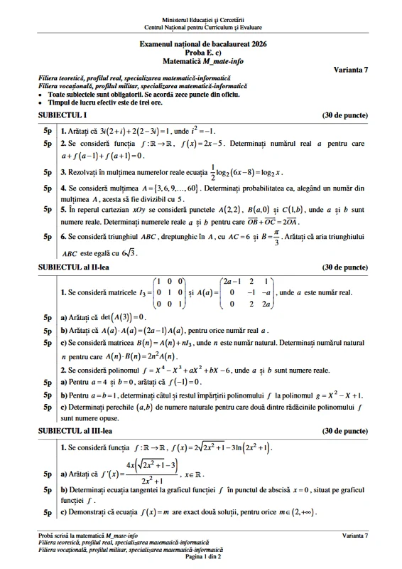Bacalaureat 2026  Subiecte rezervă Mate Info (1) png