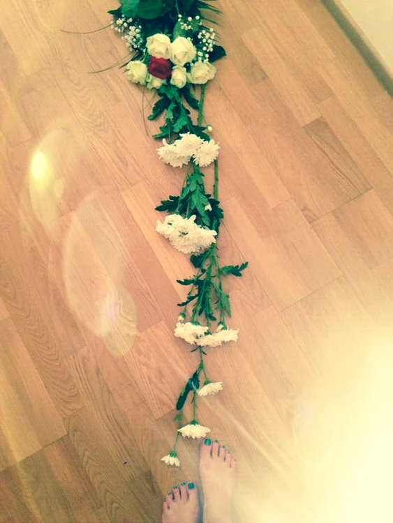 Drumul de flori făcut de Michael