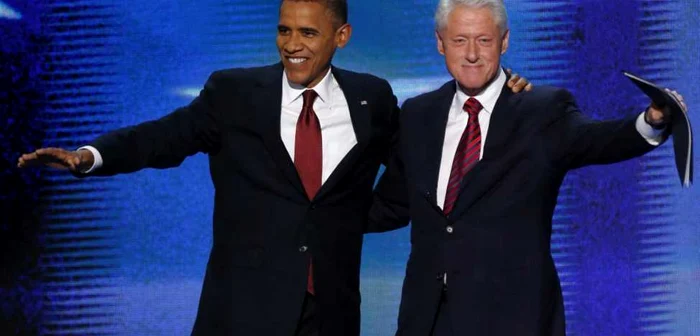 Barack Obama şi Bill Clinton FOTO Reuters