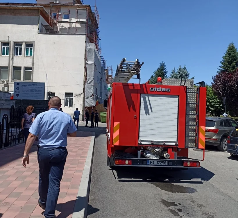 Incendiu se manifestă la Secţia Chirurgie                                                                     Foto: Spitalul Gorj