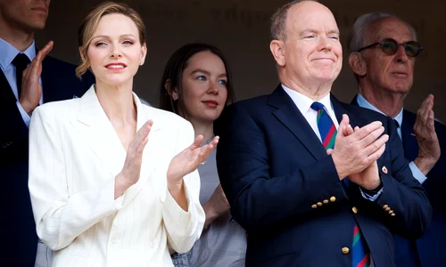 Charlene și Albert la finala de tenis Rolex Masters 4 jpg