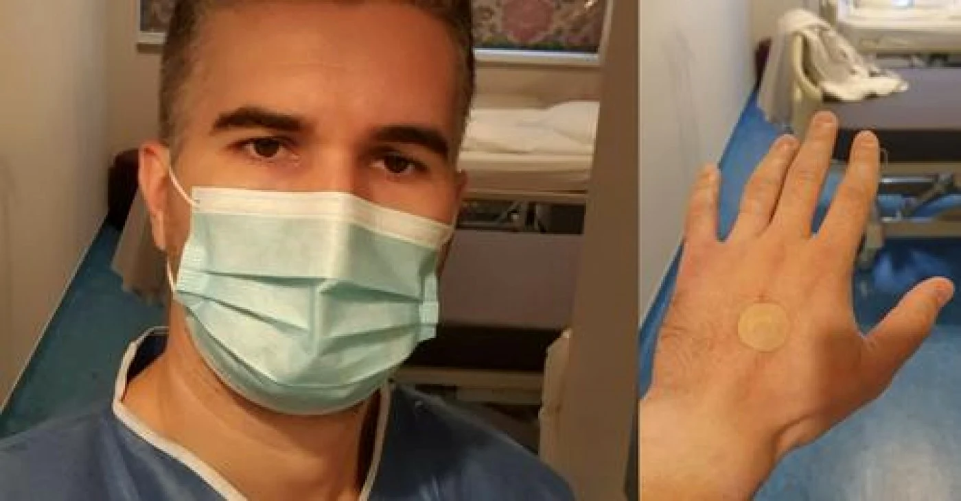 Alexandru Niţă a fost la un pas să fie operat, deşi a vrut doar să-şi asiste soţia la naştere FOTO Arhiva personală
