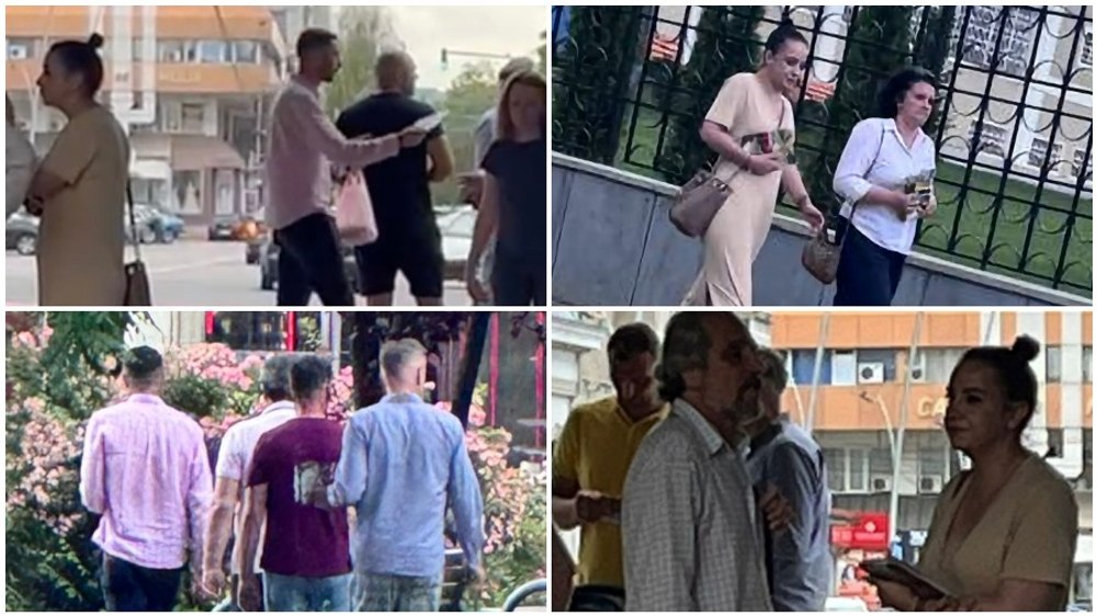 Campanie la Bacău, cu o zi înainte de alegeri. Subordonați ai primarului în funcție și soția acestuia, la împărțit de pliante 