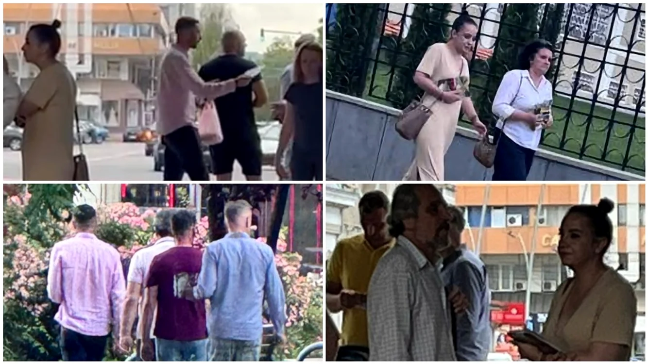 Reprezentanții USR Bacău surprinși împărțind pliante FOTO: Ziarul de Bacău