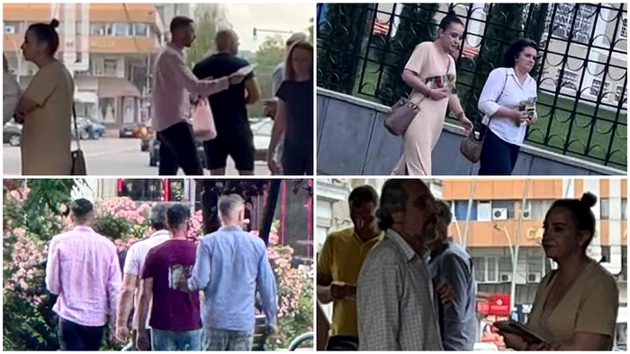 Reprezentanții USR Bacău surprinși împărțind pliante FOTO: Ziarul de Bacău