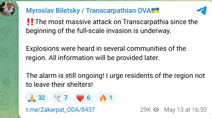 FOTO Captură Telegram