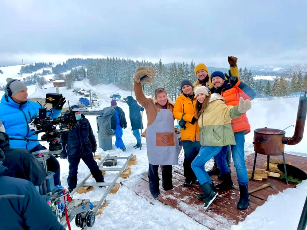 Pavel Bartoș și Dana Rogoz filmează în Slovacia pentru un lungmetraj străin