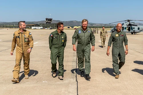 Regele Willem Alexander al Olandei, în uniformă de pilot