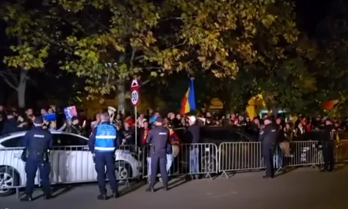 protest Arestul Central captură video Facebook jpg