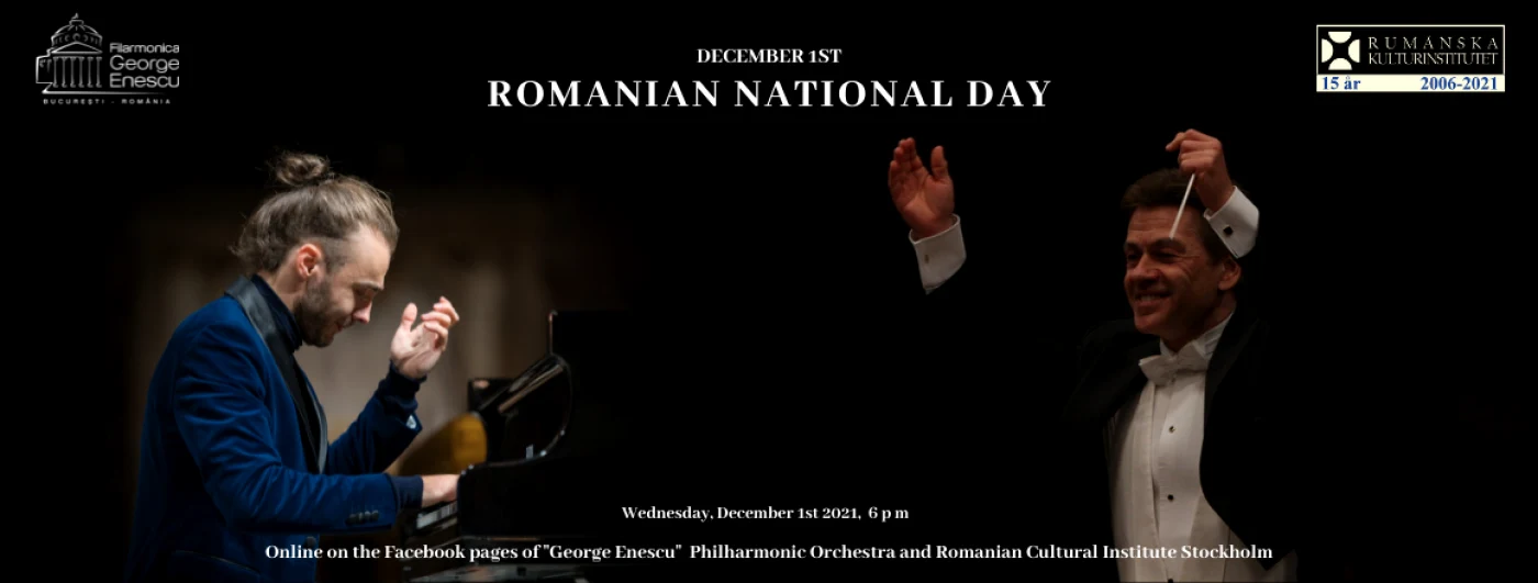 Pianistul Daniel Ciobanu şi dirijorul Christian Badea, într-un eveniment transmis online transmis de Filarmonica "George Enescu" şi ICR Stockholm