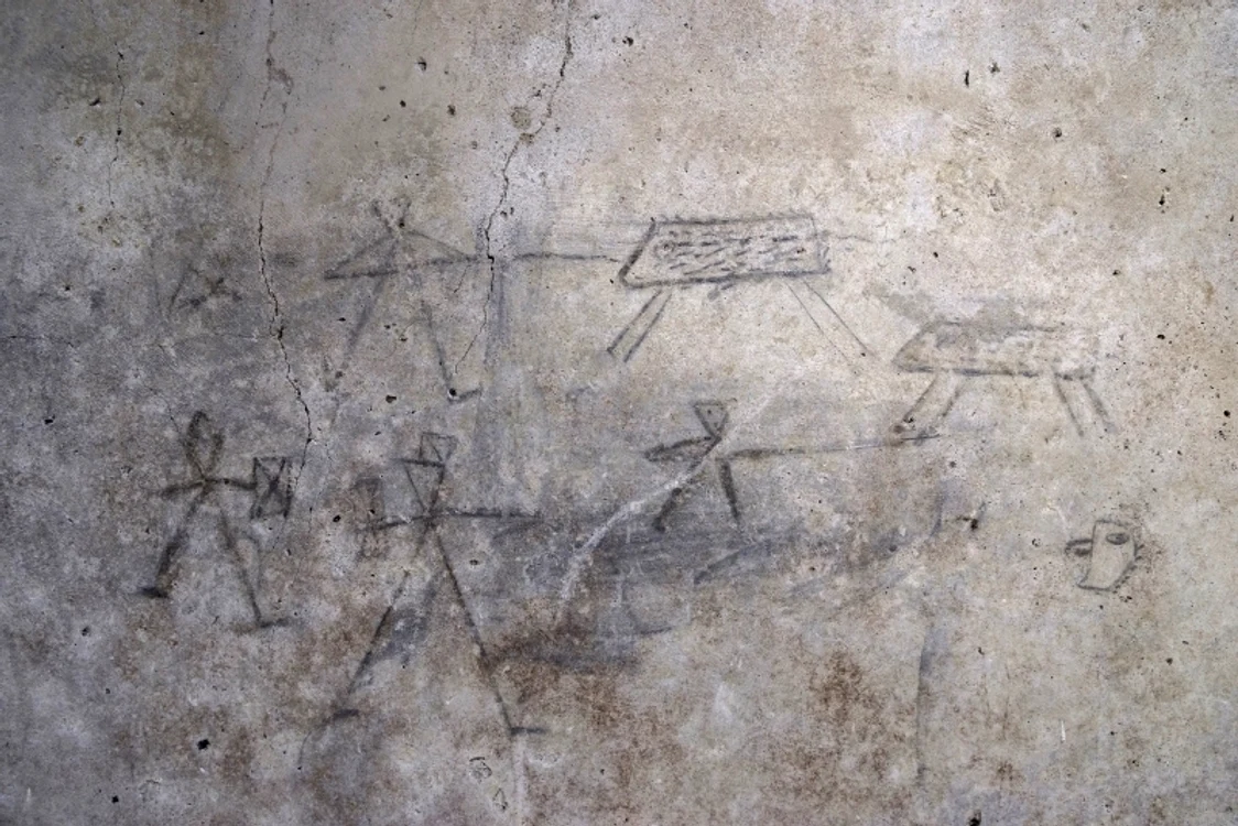 Desenele unor copii, descoperite la Pompei. Foto: Parco Archeologico Pompei