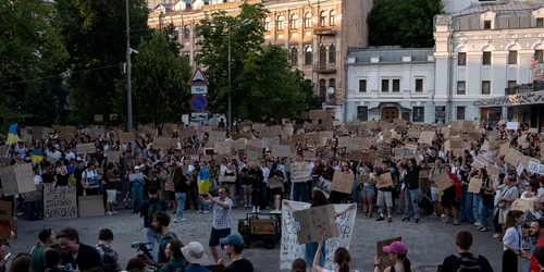 Proteste la Kiev FOTO Capură Suspilne Kyiv