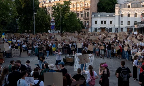 Proteste la Kiev FOTO Capură Suspilne Kyiv