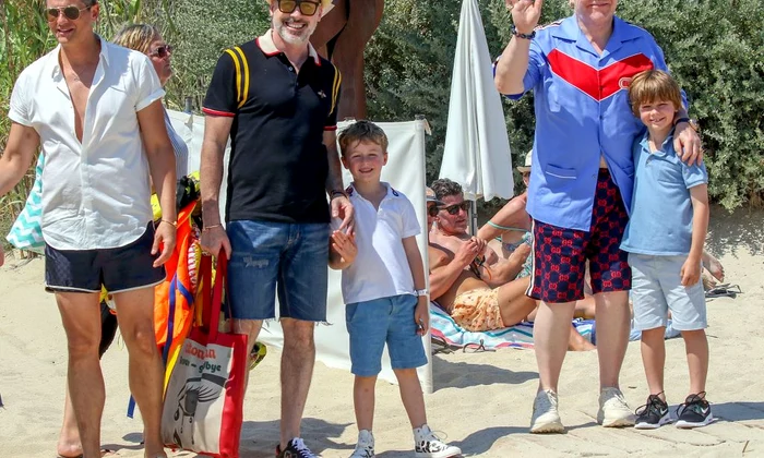 Elton John And Family Leaving At Club 55 In Saint Tropez jpeg