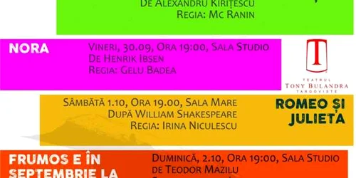 program teatru