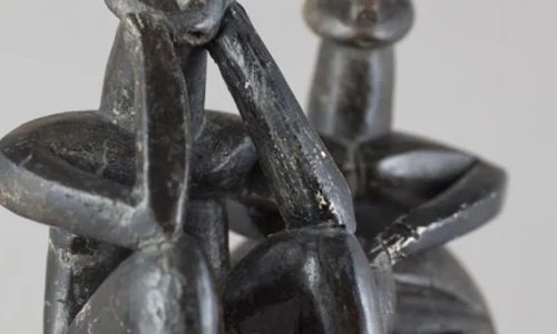 Exponatul lunii la MNIR: Gânditorul și Femeie șezând jpeg