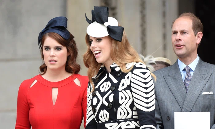 Prințesa Eugenie, Prințesa Beatrice și Prințul Edward   GettyImages 539177814 jpg