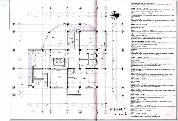 Planul detaliat  al parterului