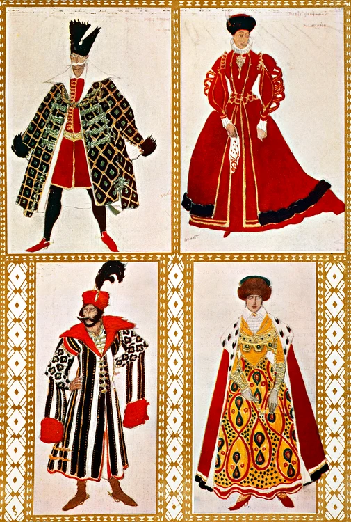 Schiţele costumelor pentru opera