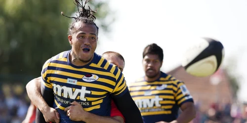 Echipa Timişoara Saracens joacă contra Dinamo Bucureşti în timpul Superligii de rugby 2016/2017pe stadionul Gheorghe Raşcanu din Timişoara FOTO Inquam Photos / Cornel Putan Alin